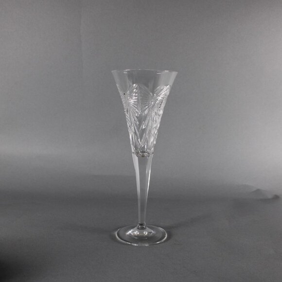 Waterford Champagne Glasses Set Of 2 Clear Cut Crystal 9" Champagne Glasses - Picture 4 of 12